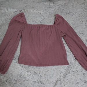 Mauve Cropped Sweater